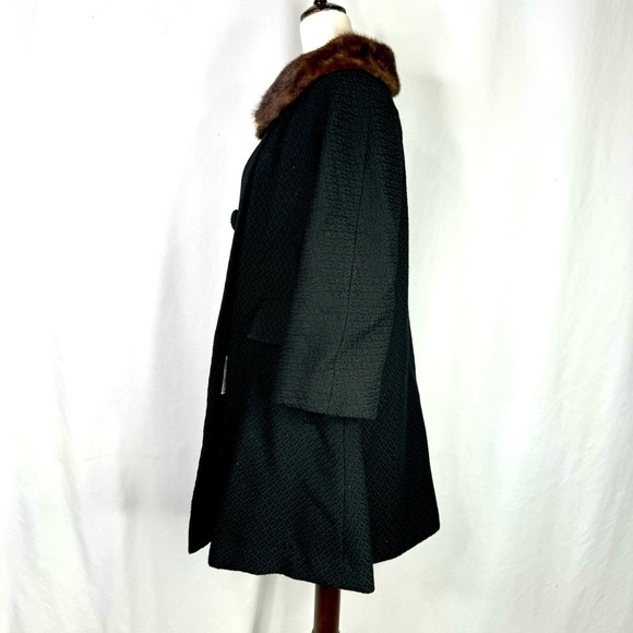 Vintage wool swing coat Joseph Horne Persian wool double breasted - Picture 6 of 11